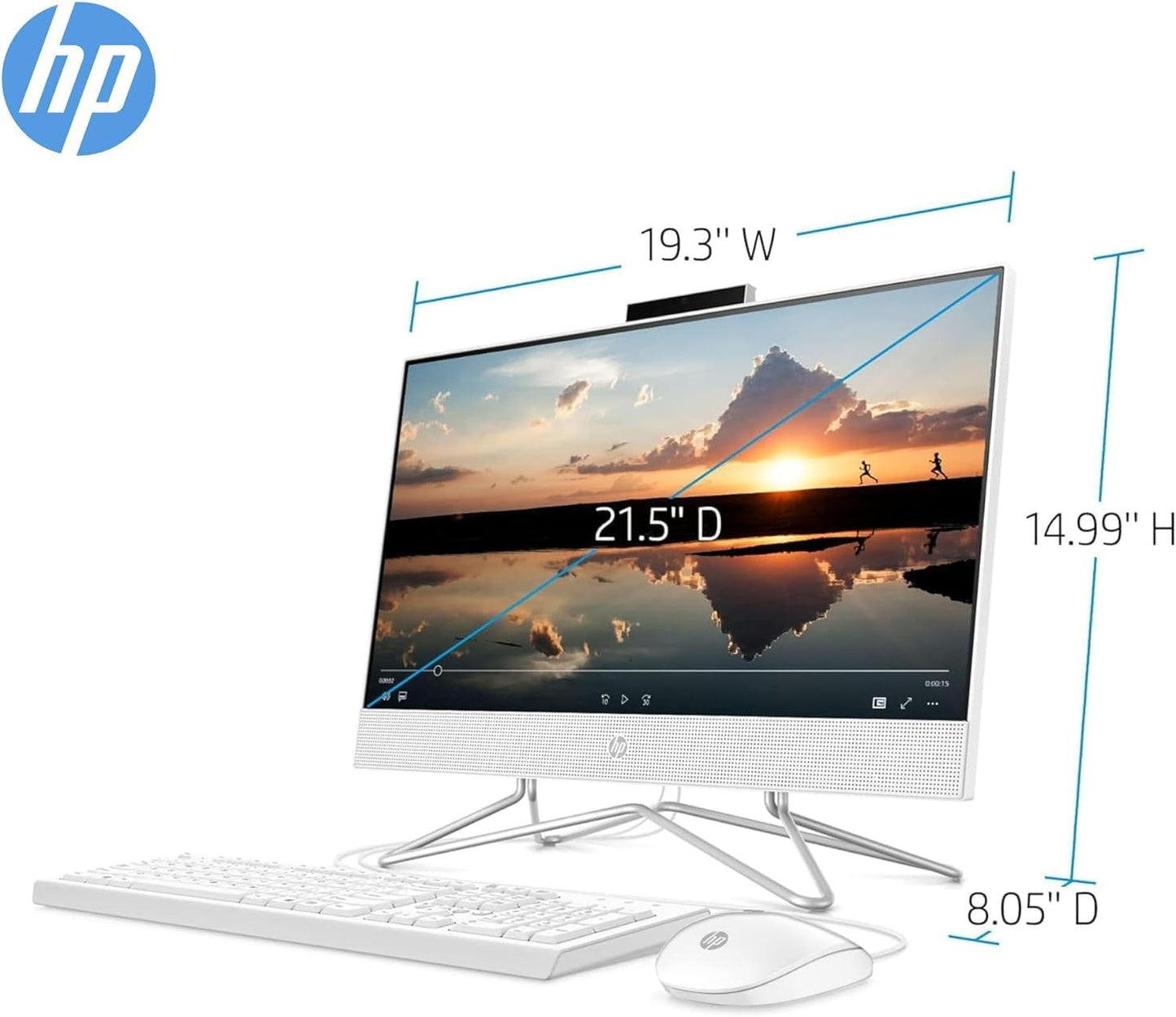 HP All in One Desktop 21.5" FHD 32GB RAM 1TB Storage