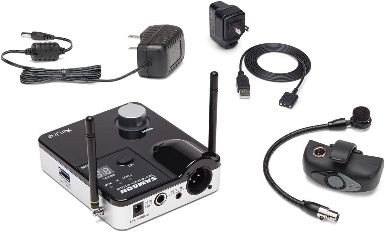 Samson SW9A9SHM60-K AWXm Wind Instrument Wireless Microphone