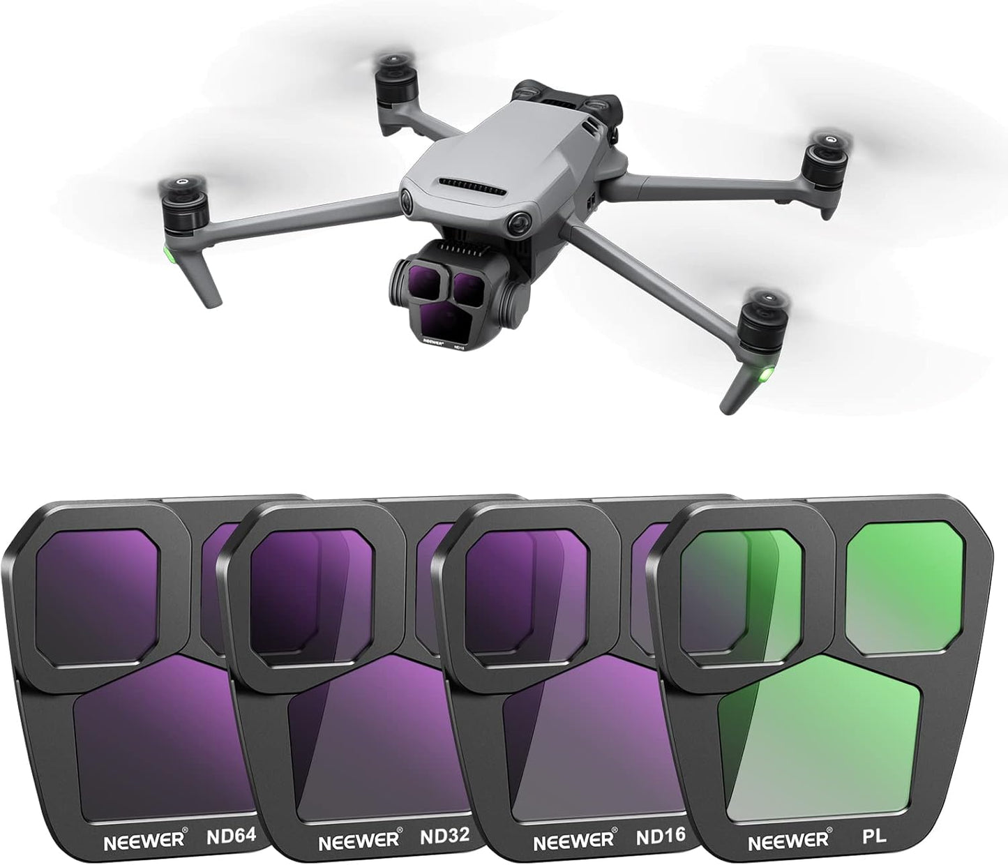 Neewer 10102444 Mavic 3 Pro ND Filter Set (ND16/32/64/PL)