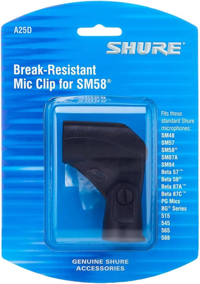Shure A25D Microphone Clip Stand Adapter