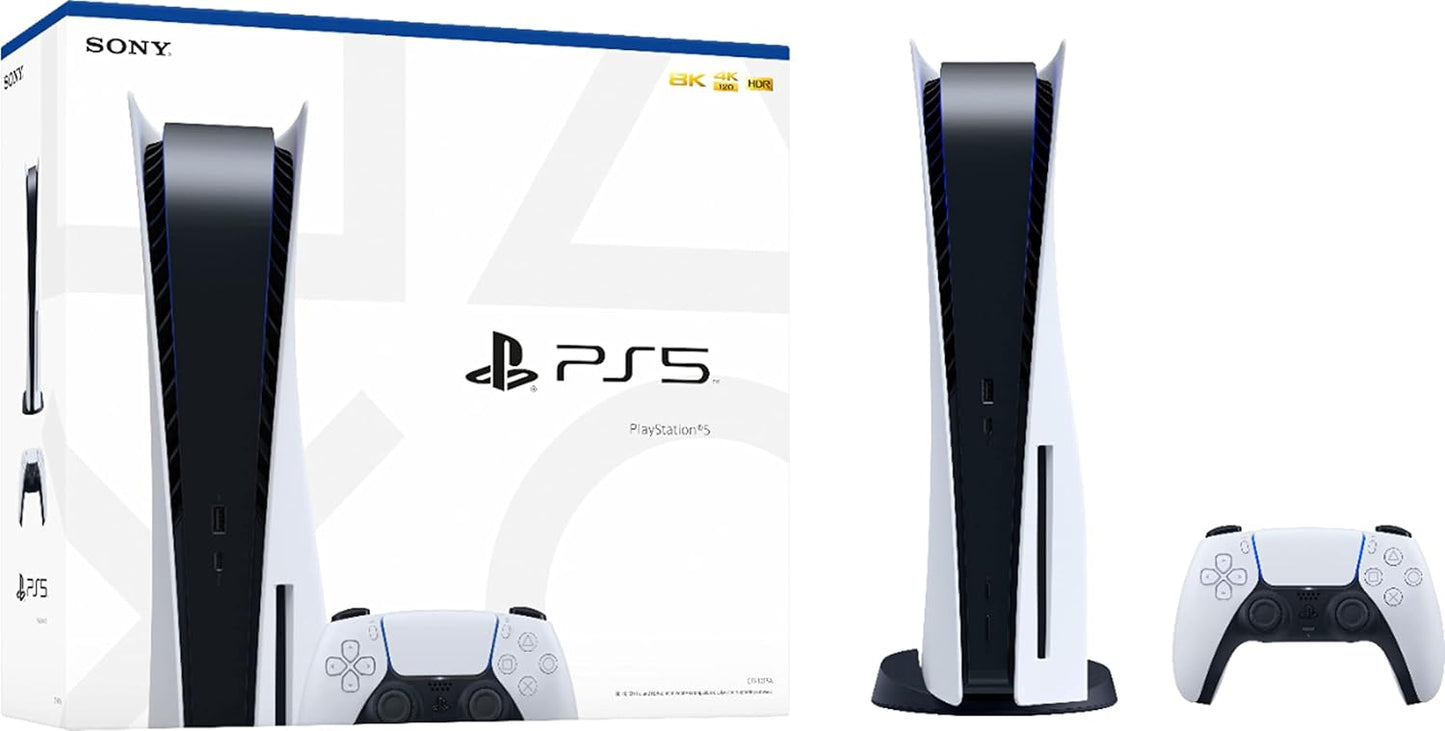 Sony Playstation 5 Disc Version: PS5 Console, 4K 120Hz Gaming