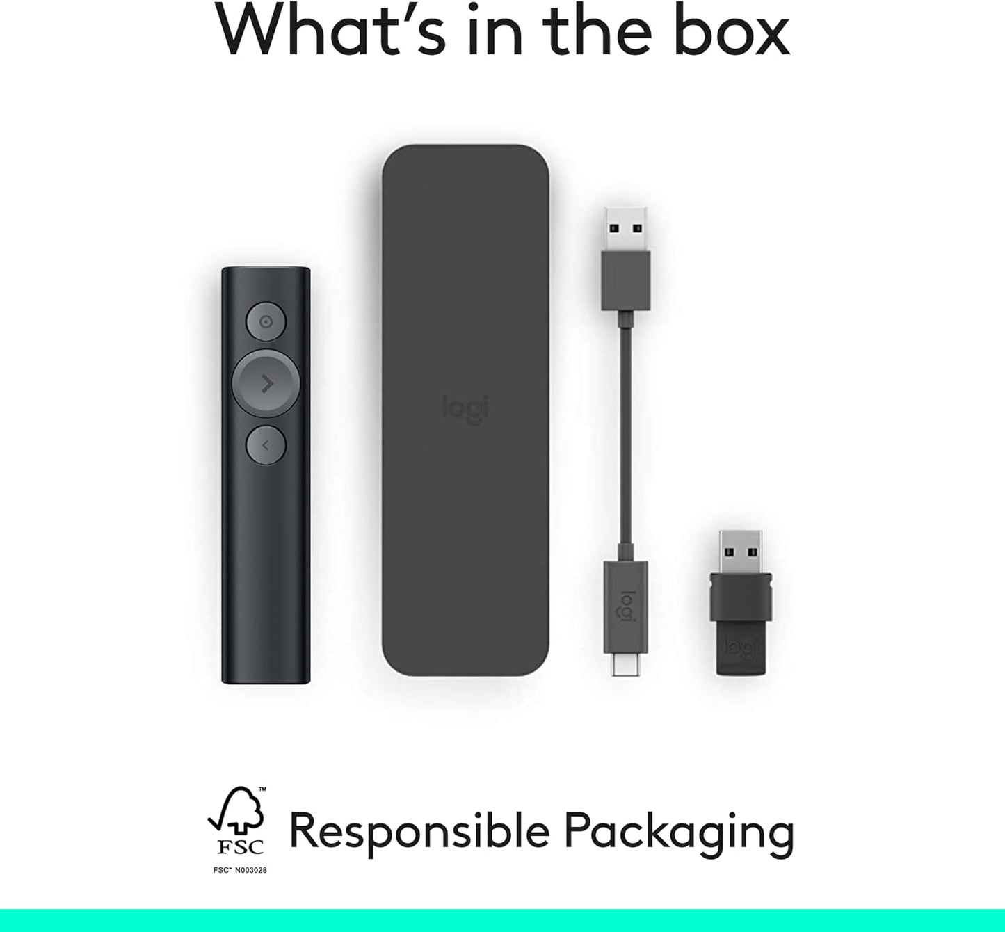Logitech 910-005749 Spotlight Presentation Remote - Black