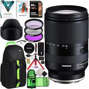 Tamron E7TM28200S 28-200mm Sony E-Mount Lens Bundle