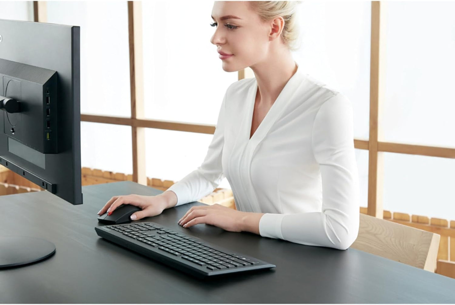 Lenovo 4X30H56796 Professional Wireless Keyboard and Mouse Combo