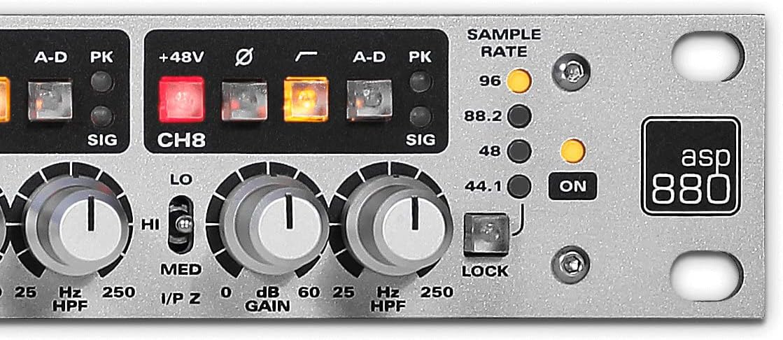 Audient asp880 Eight Channel Microphone Preamp