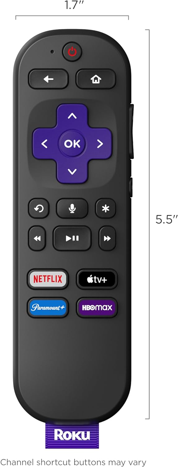 Roku RCA1R Voice Remote - Compatible with Roku Devices