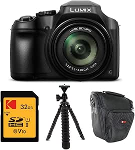 Panasonic DC-FZ80K LUMIX 4K 60x Zoom Camera Bundle