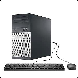 Dell 9020 Optiplex Mini Tower - i5, 16GB RAM, SSD+HDD, Win 10 Pro (Renewed)