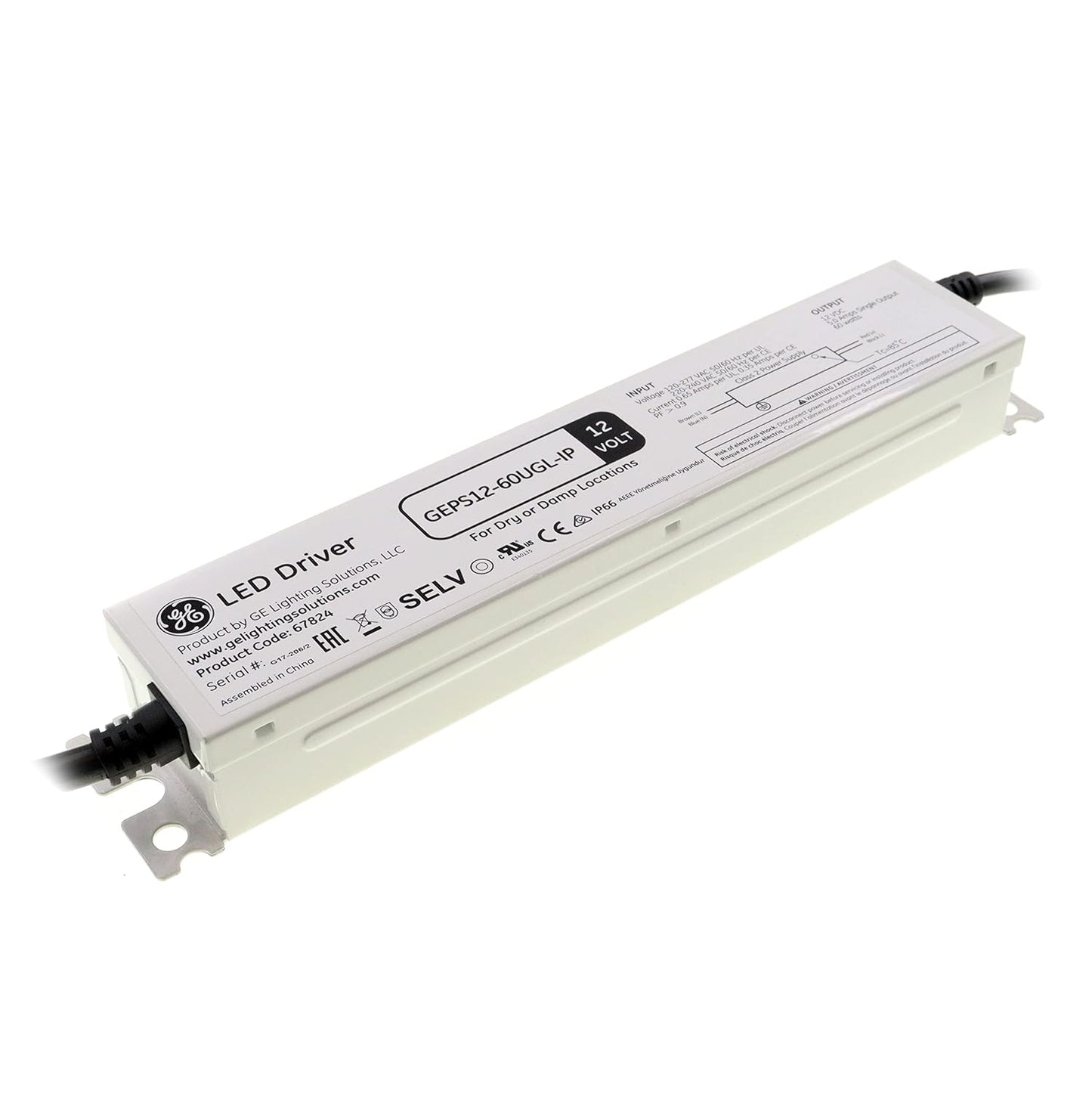 GE GEPS12-60UGL-IP 12V 60W LED Driver