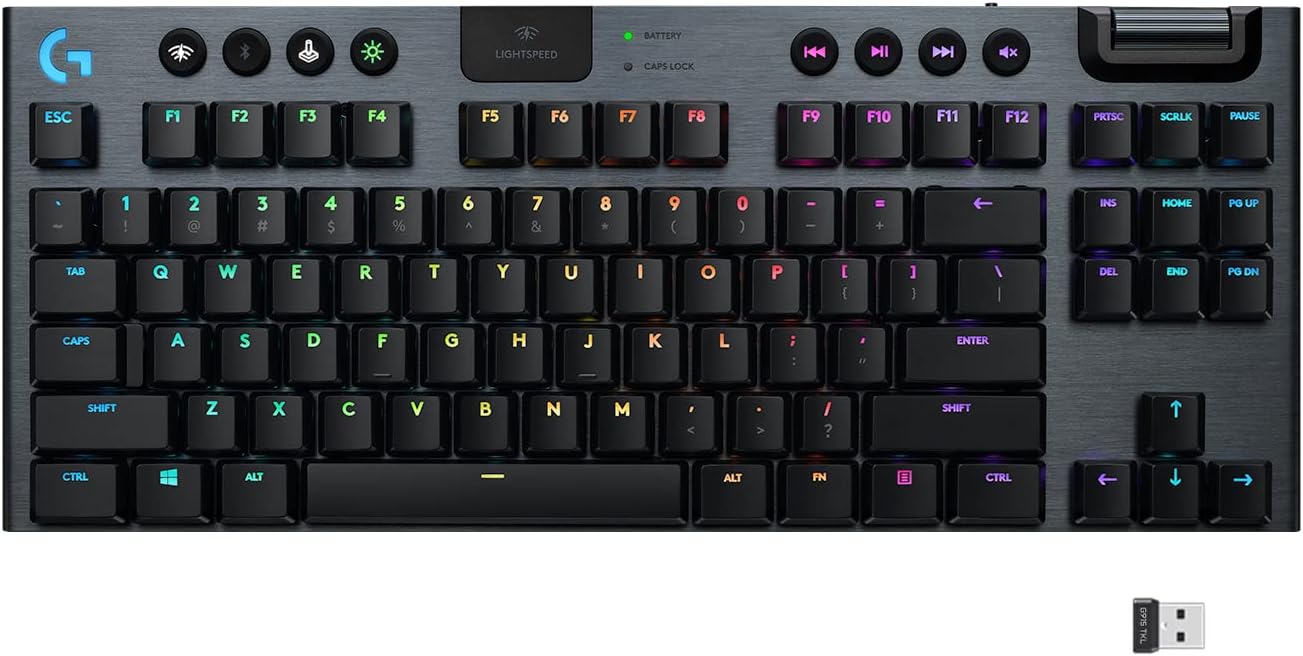 Logitech G915 Tenkeyless Lightspeed RGB Gaming Keyboard Renewed