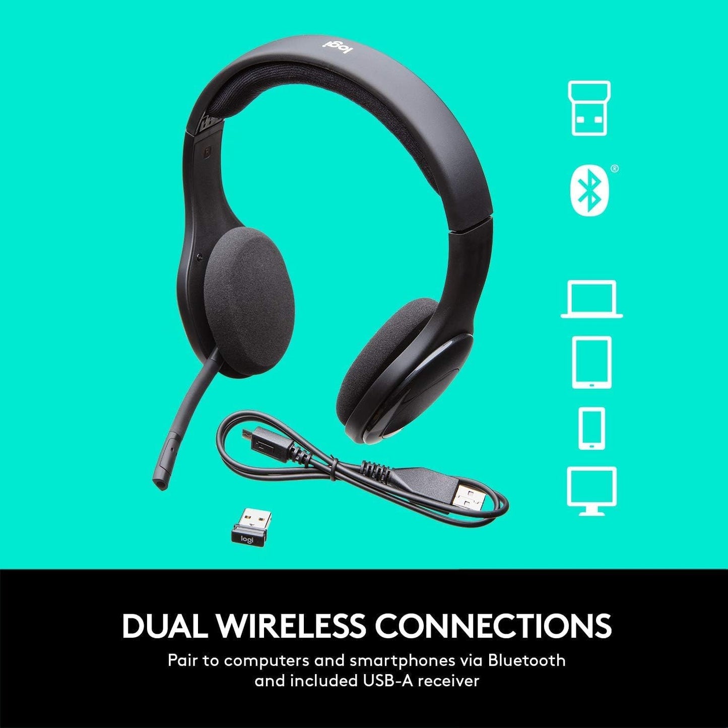 Logitech Logitech-H800-Bulk Bluetooth Wireless Headset with Mic