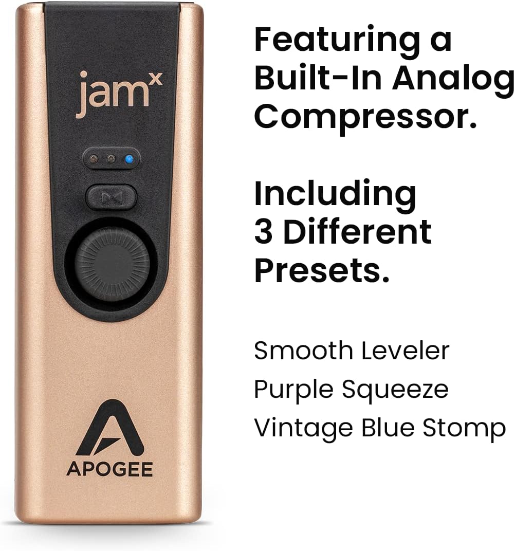Apogee JAM X Portable USB Audio Interface - Guitar/Instruments