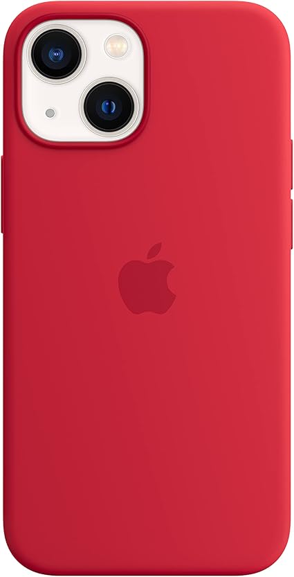 Apple iPhone 13 Mini Silicone MagSafe Case RED — main product image
