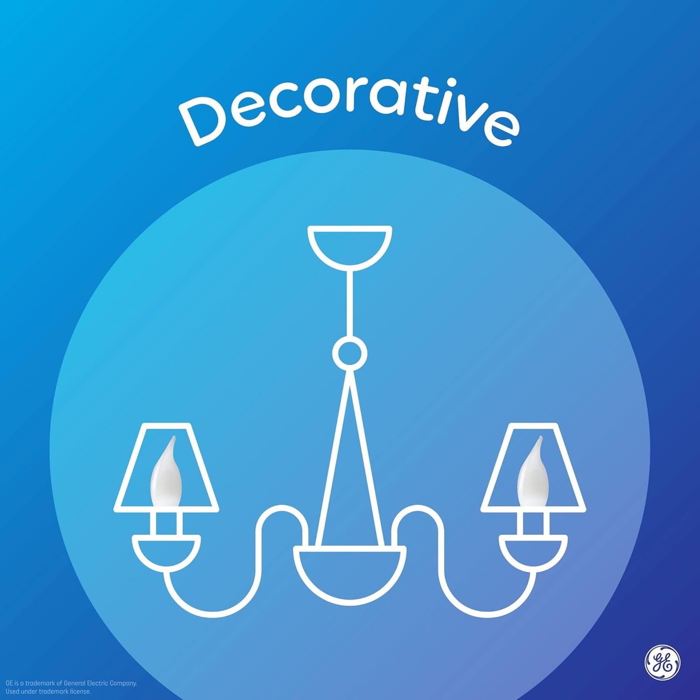 GE 36985 Relax LED 40W Soft White Candle Bulbs 4-Pack