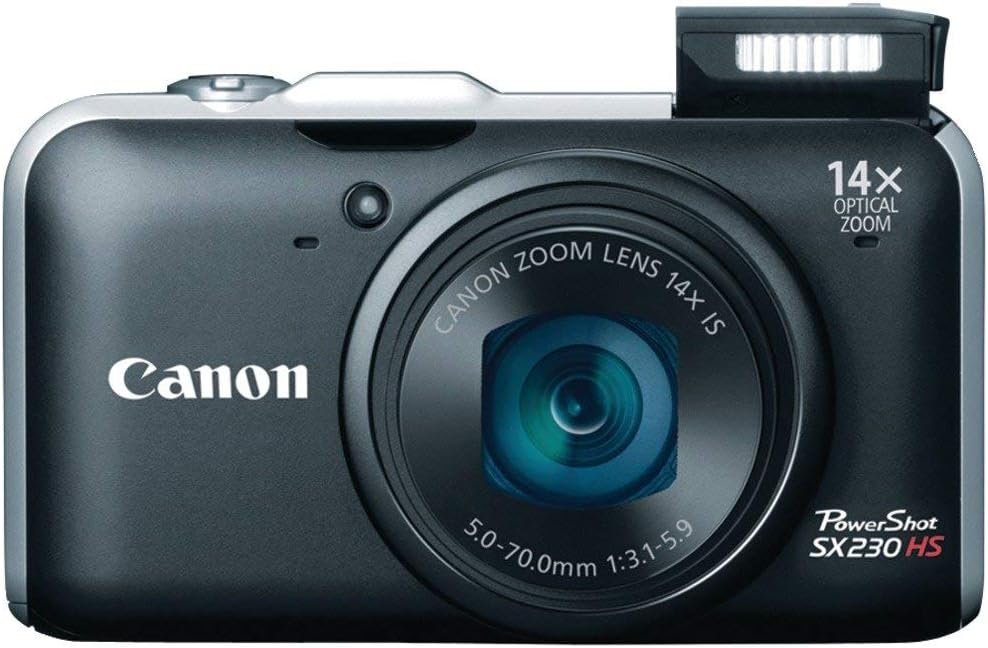 Canon PowerShot SX230 HS 12.1MP Digital Camera - Black