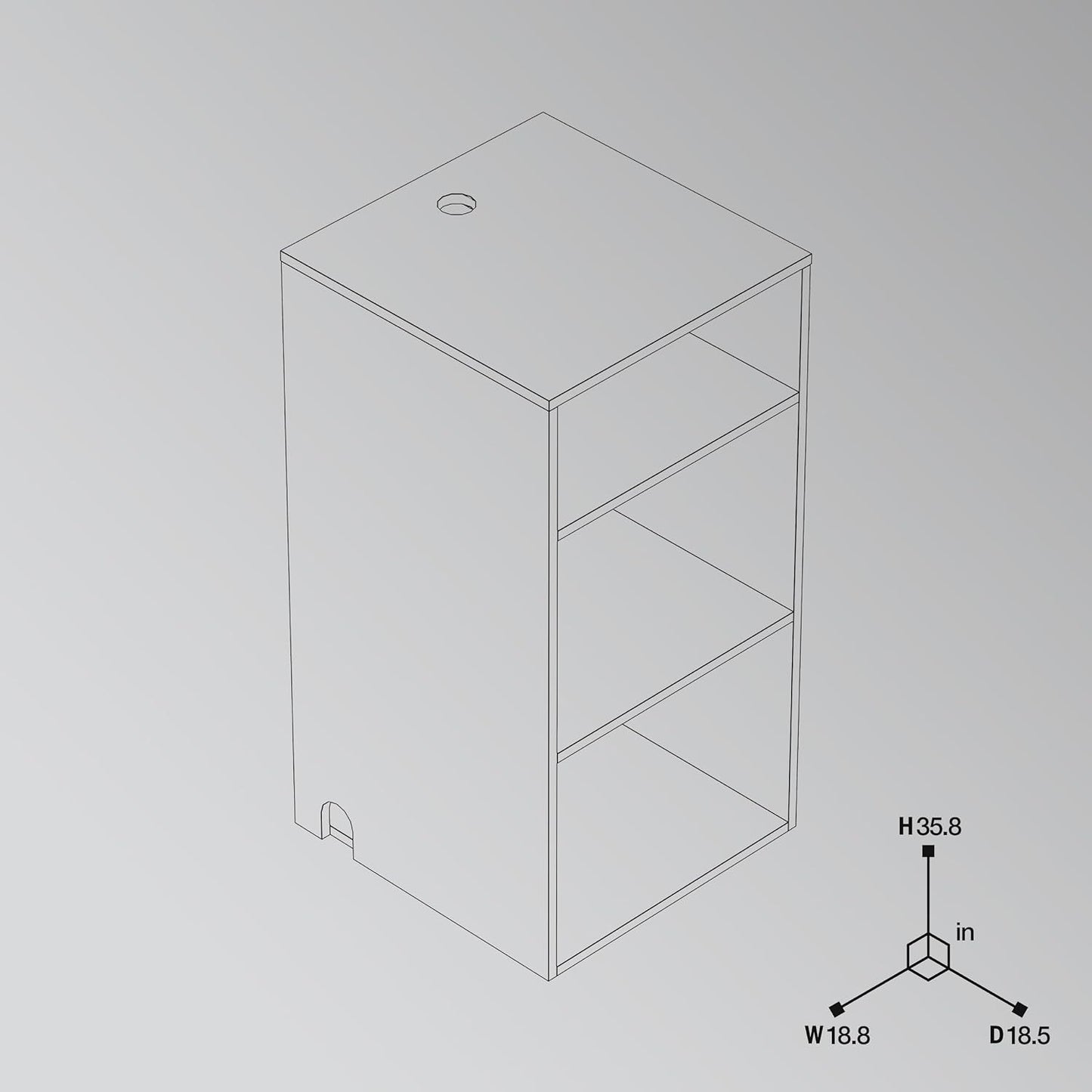 Glorious AMS-MOD-MIX-RACK-WHT Modular Mix Rack White DJ Stand
