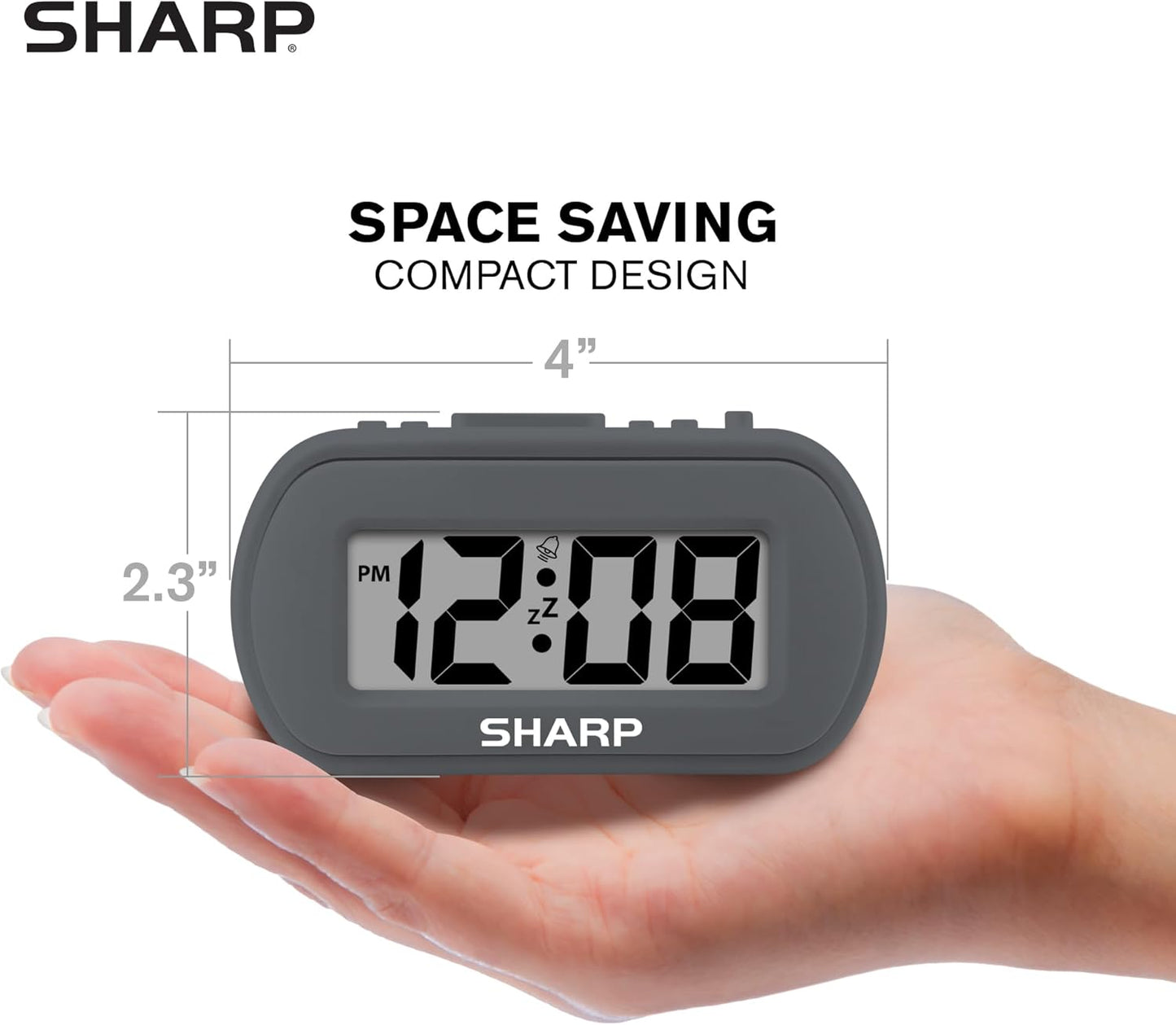 Sharp SPC483CAMZ Digital Alarm Clock Battery Operated