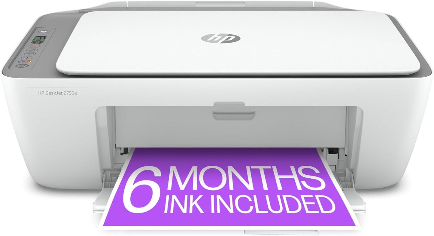 HP DJ 2755e DeskJet Printer: Wireless, Color, Instant Ink