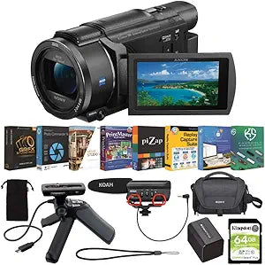 Sony FDR-AX53 4K UHD Camcorder Bundle - Accessories Included