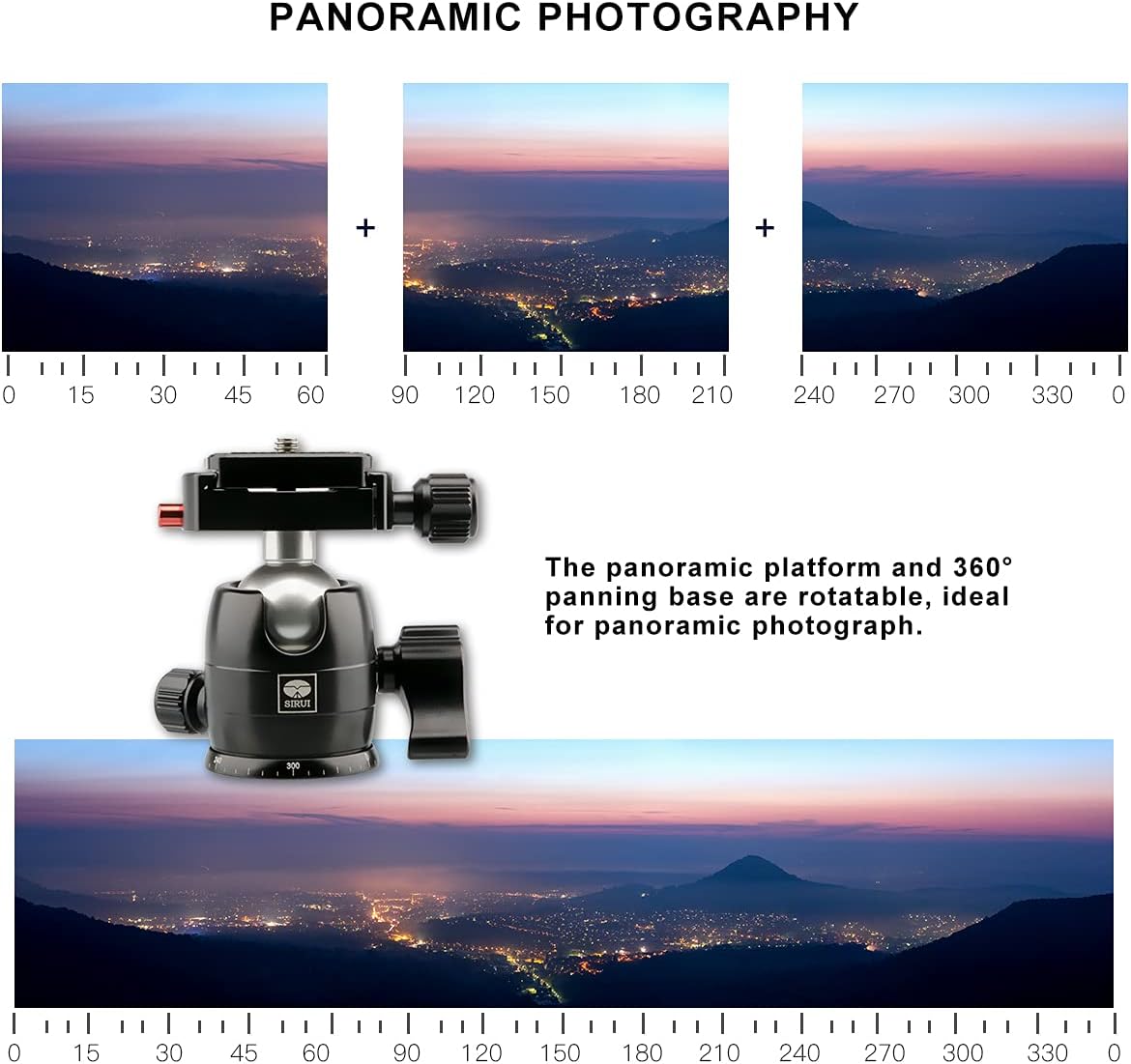 Sirui 103029 B-00K Camera Tripod Ball Head 22lbs