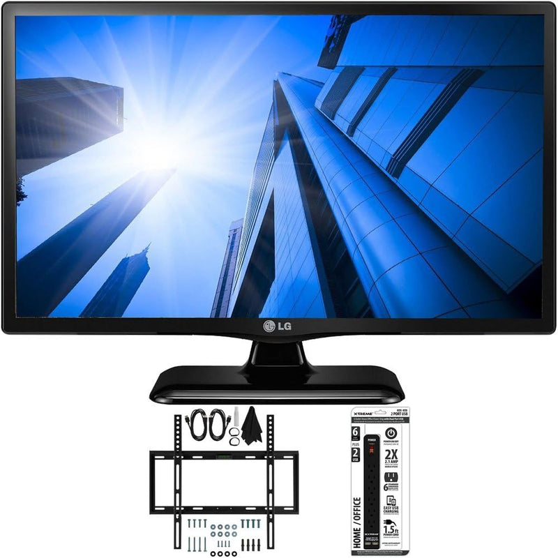 LG 24LF452B 24-Inch 720p LED TV with Wall Mount Bundle — main product image