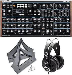 Novation Peak Desktop Synthesizer Bundle w/ Stand & Headphones