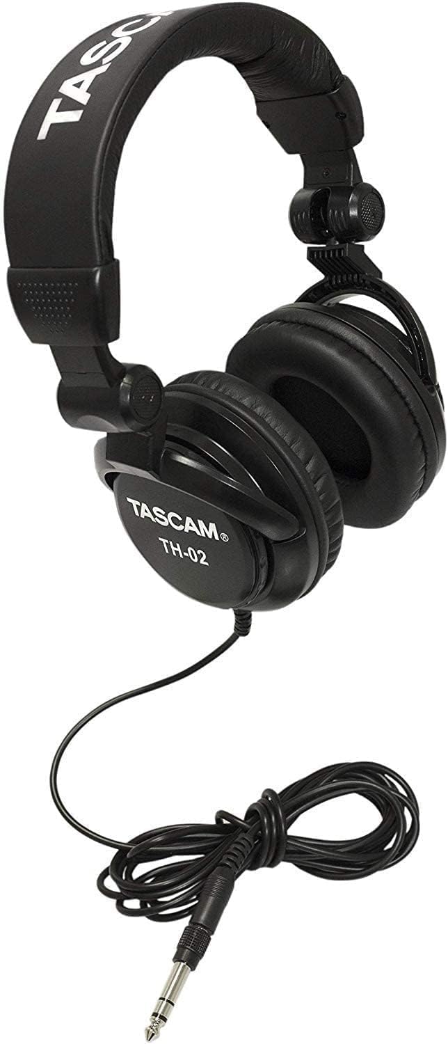 Tascam TH02 Studio Monitor Headphones Recording/Podcast