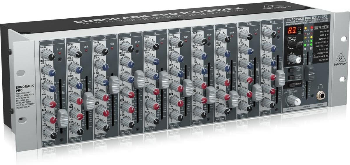 Behringer Eurorack Pro RX1202FX Rackmount Mixer Effects