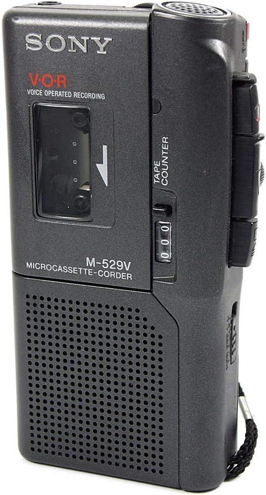Sony M-529V Micro Cassette Portable Voice Recorder — main product image