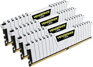 Corsair CMK32GX4M4B3200C16W Vengeance LPX 32GB DDR4 White — main product image
