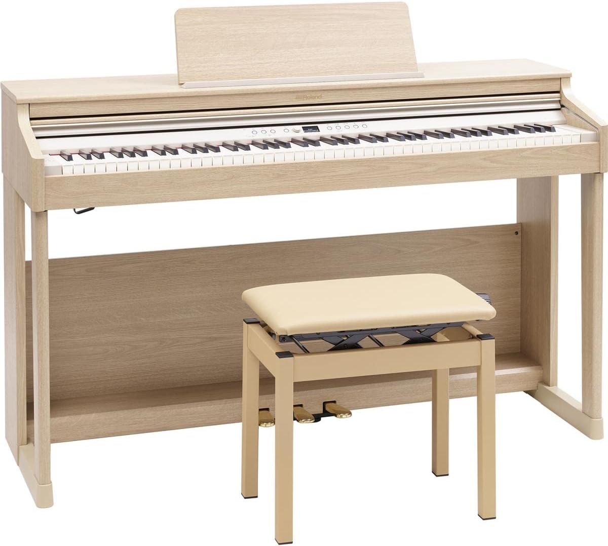 Roland RP701 88-Key Digital Piano Bundle Light Oak
