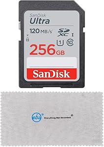 SanDisk SDSDUN4-256G 256GB Ultra SD Card - Canon EOS Bundle