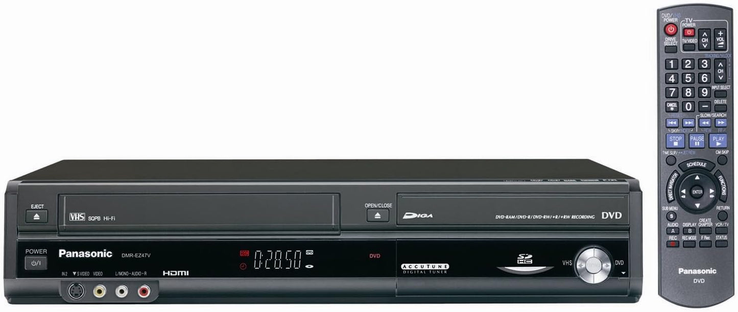 Panasonic DMR-EZ47V DVD-Recorder/VCR Combo