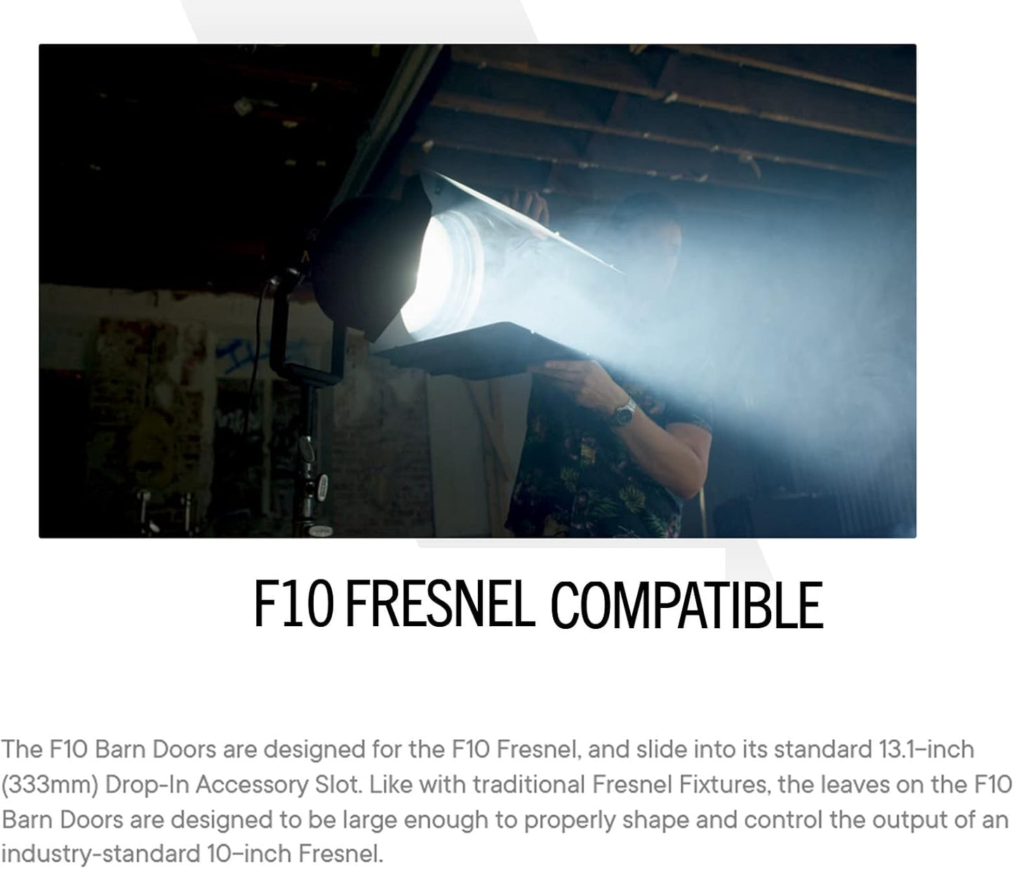 Aputure F10 Barn Doors LS 600D Pro Fresnel Lighting