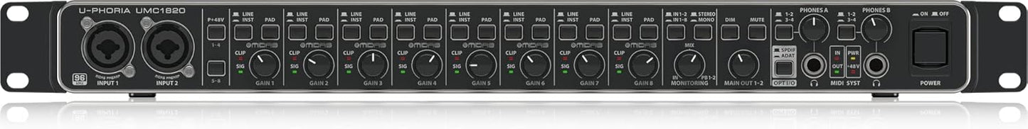 Behringer UMC1820 U-Phoria USB Audio Interface