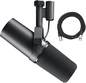 Shure SM7B-CN Dynamic Microphone XLR Cable Streaming Podcast — main product image