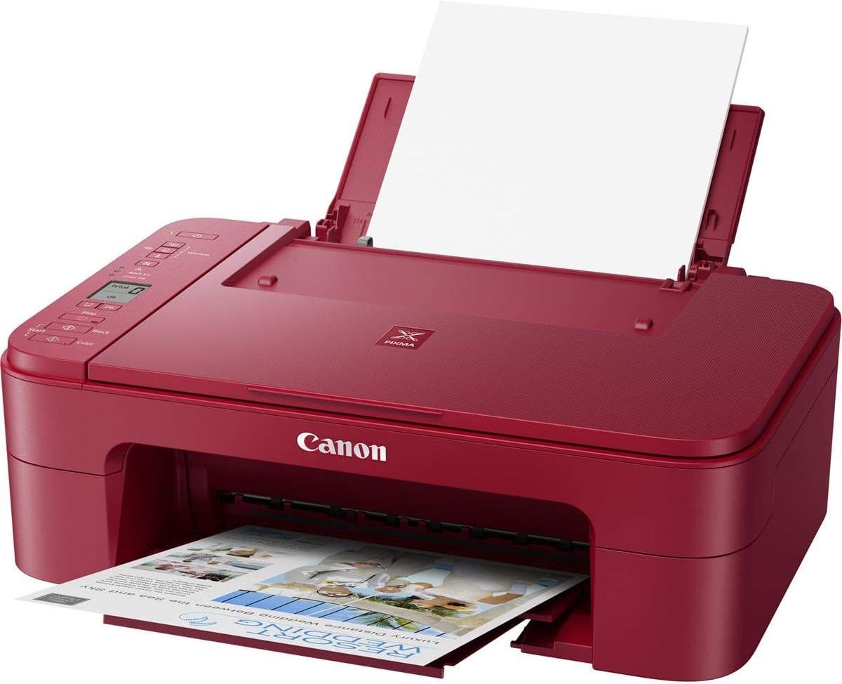 Canon 3771C042 Pixma TS3320 Red Wireless Printer