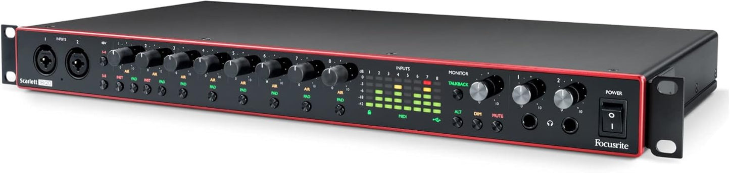Focusrite Scarlett 18i20 3rd Gen USB Audio Interface Bundle
