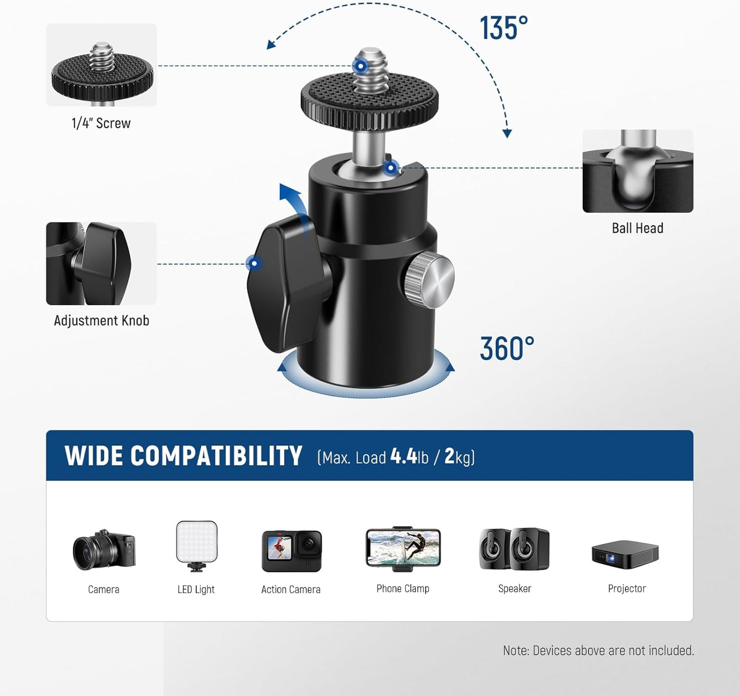 Neewer 10102508 T-Type Wall Mount Studio Light Bracket
