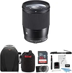 Sigma 402965_K1 16mm f/1.4 Sony E-Mount Lens Bundle