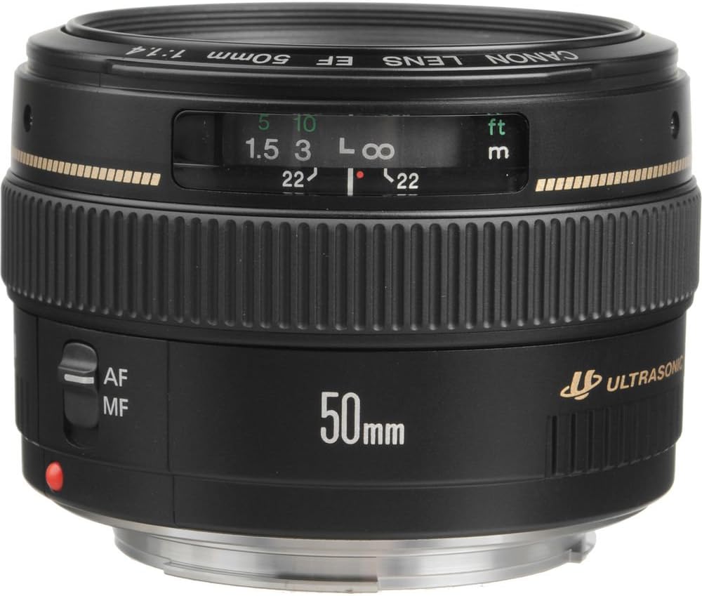 Canon 2515A003 EF 50mm f/1.4 Lens Bundle - Renewed