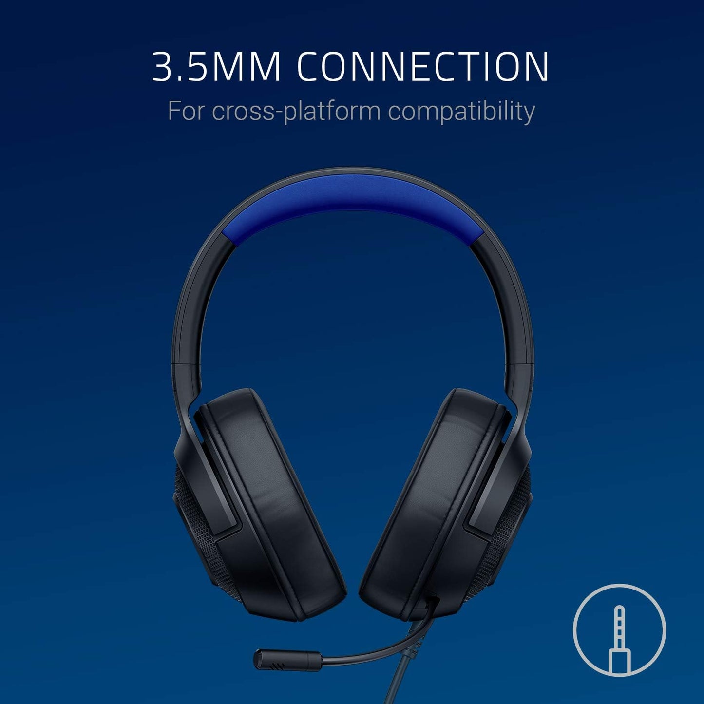 Razer RZ04-02890200-R3U1 Kraken X Ultralight Headset Renewed