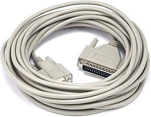 Monoprice 100465 DB9 Female to DB25 Male Modem Cable - 25ft