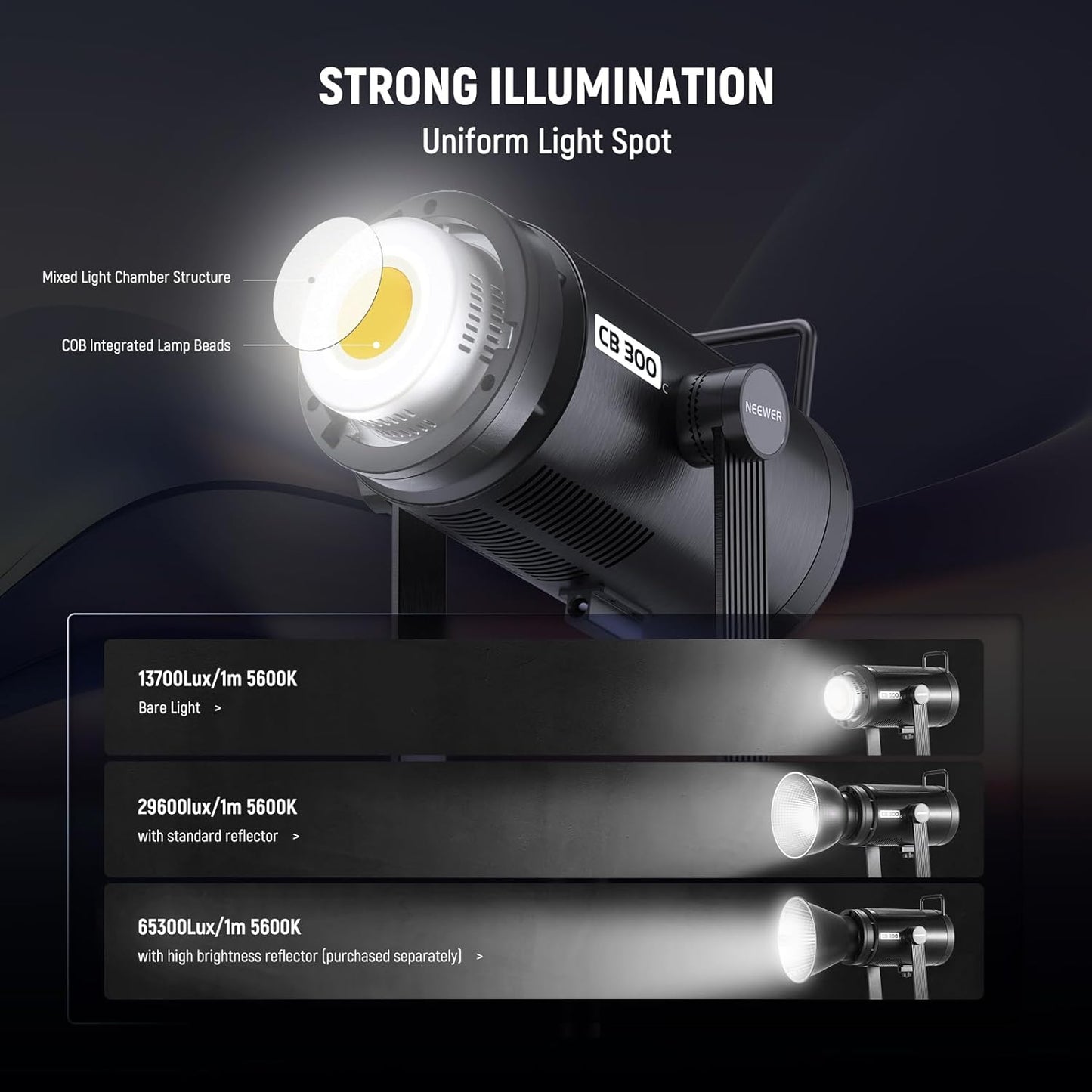 Neewer 300W RGB LED CB300C Video Light Kit