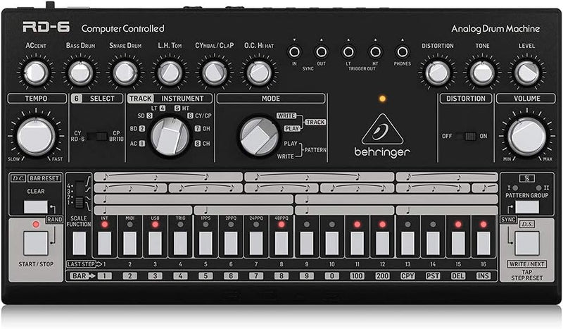 Behringer RD-6-BK: Electronic Drum Controller (Renewed) — main product image