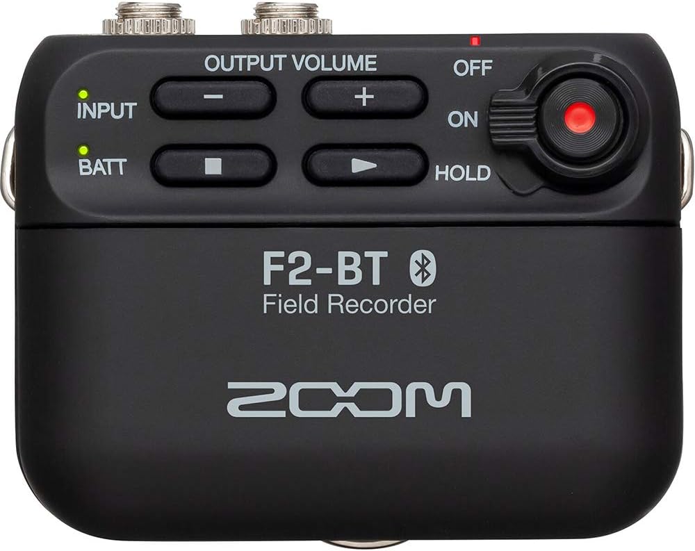 Zoom F2-BT Bluetooth Field Recorder Lavalier Bundle