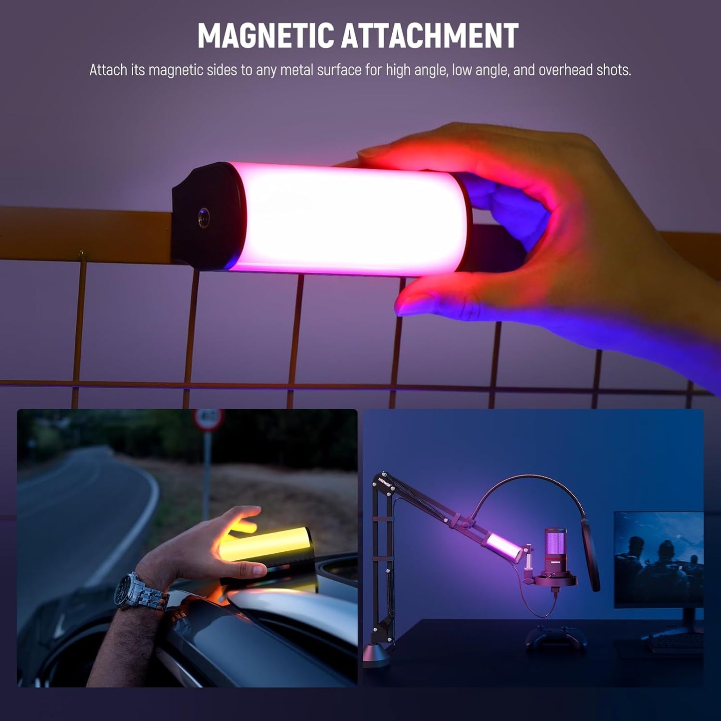 Neewer TL97C RGB Magnetic Handheld LED Light Wand