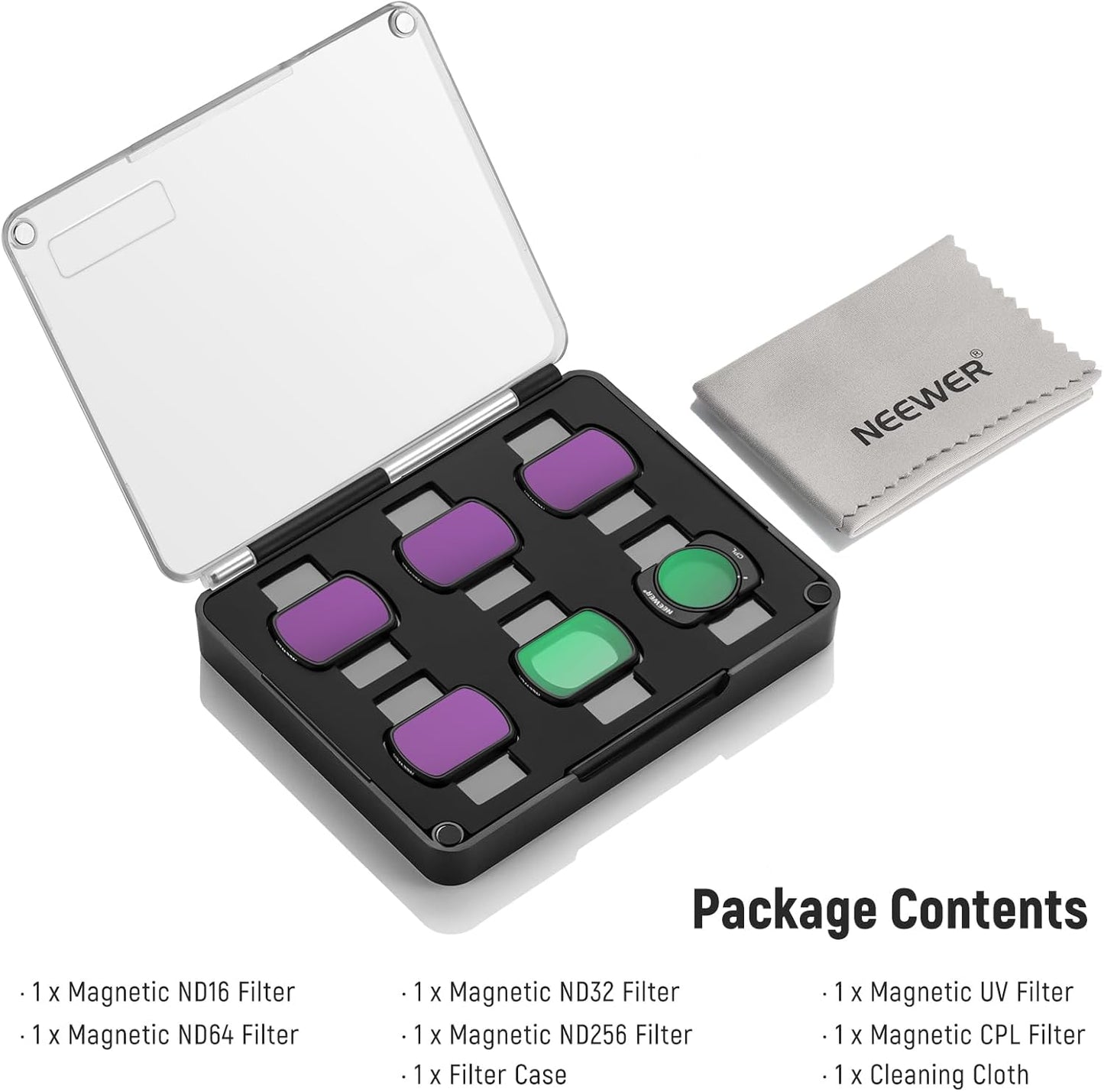 Neewer 10103329 Magnetic ND CPL UV Filter Set for DJI OSMO Pocket 3