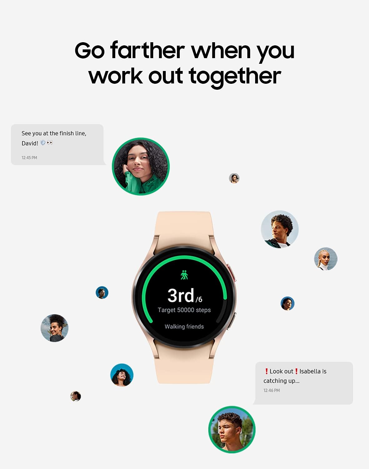 Samsung SM-R860NZDAXAA Galaxy Watch 4 40mm Pink Gold Smartwatch