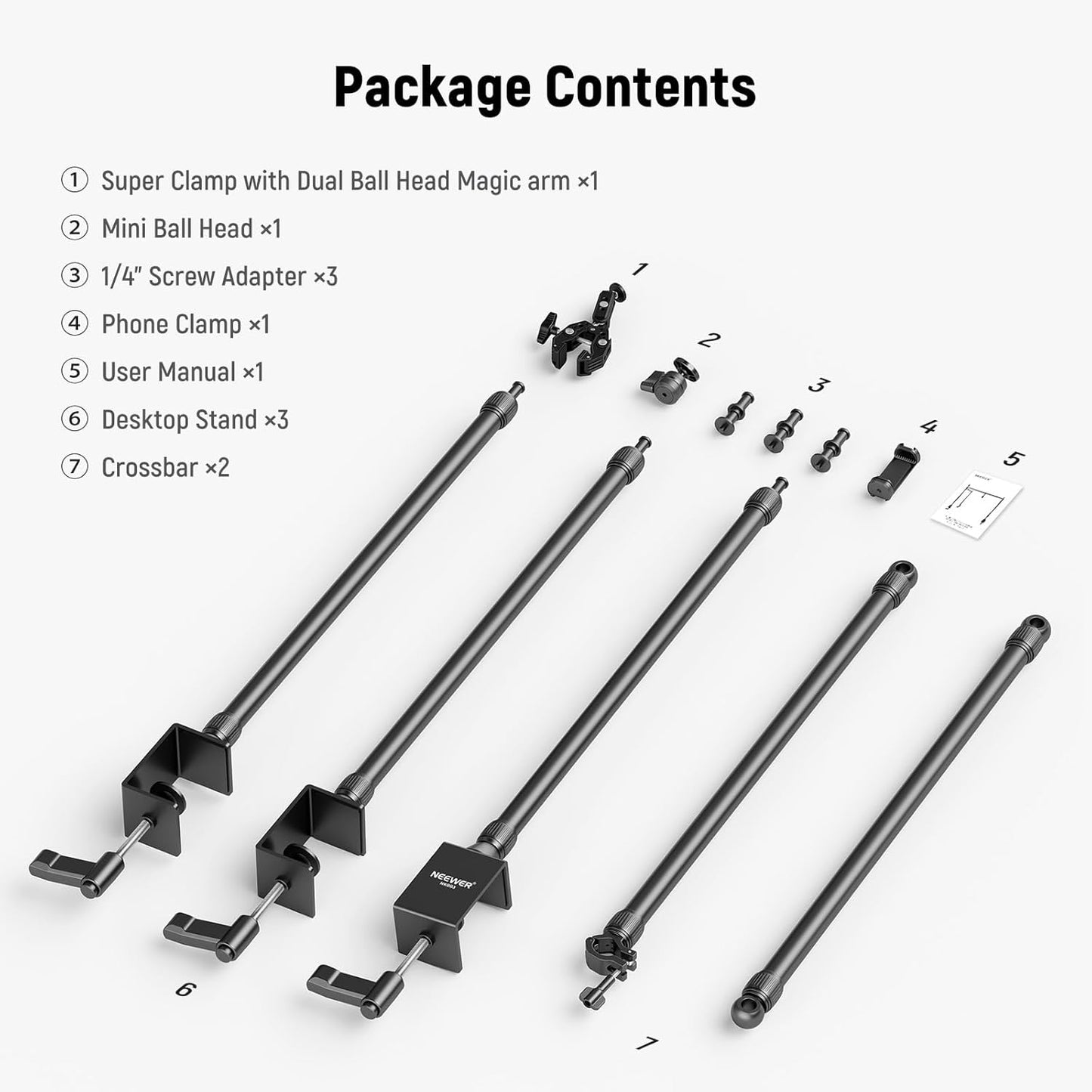 Neewer 10103702 Overhead Camera Mount Rig Desk Stand